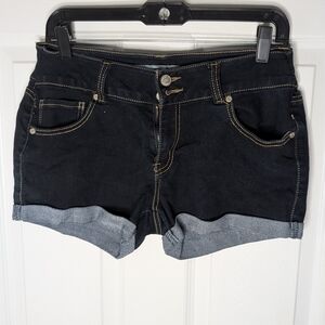 Paris Blues Black Jean Shorts
